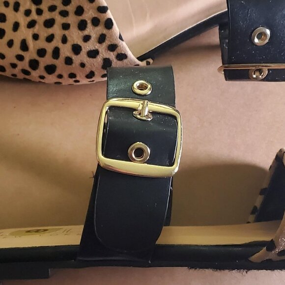 Nicole Miller HINDY Slip-on Flats Mules Pointy Toe Animal Print Sz 8 - Picture 16 of 16